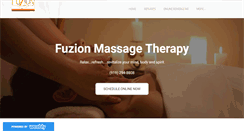 Desktop Screenshot of fuzionmassage.com